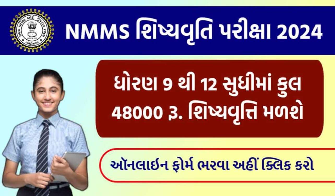 NMMS Scholarship 2025 મઘ્યમવર્ગીય અને દુર્બળ આર્થિક પૃષ્ઠભૂમિના વિદ્યાર્થીઓ માટે શૈક્ષણિક પ્રોત્સાહન આપવા માટે યોજના